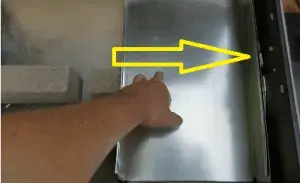 Baffle plate placed near the firebox.