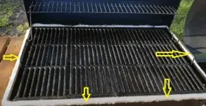 Gasket all over the cooking chamber.