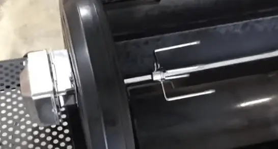 Attached rotisserie with motor