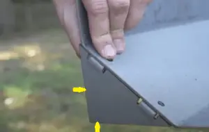 Installing bracket and baffle plate