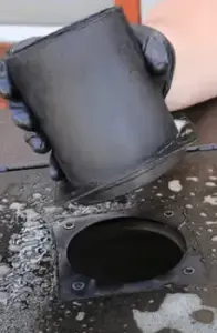 Take off the chimney.