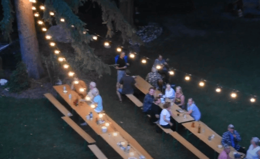 summer BBQ scene